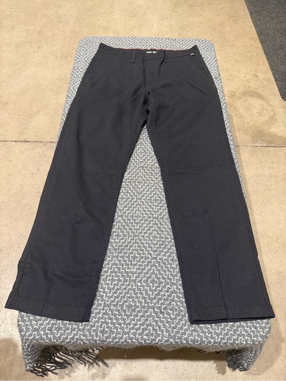 Vans Men's 33x32 Black Chinos - Straight Leg